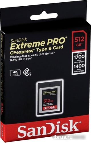 Карта памяти SanDisk Extreme Pro CFexpress Type B SDCFE-512G-GN4NN 512GB фото 6