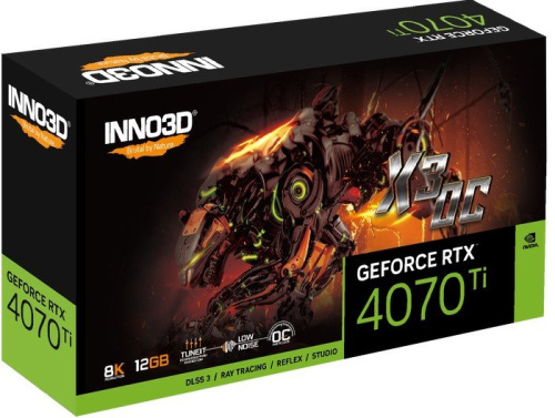 Видеокарта Inno3D GeForce RTX 4070 Ti X3 OC N407T3-126XX-186148N фото 5
