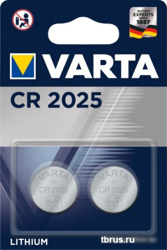 Батарейка Varta CR2025 2 шт. фото 3