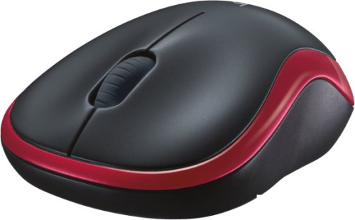 Мышь Logitech M186 (черный/красный) фото 4