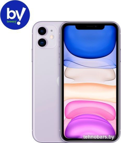 Смартфон Apple iPhone 11 64GB Воcстановленный by Breezy, грейд C (фиолетовый) фото 3