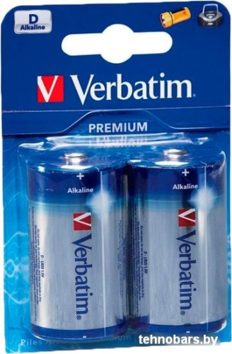 Батарейки Verbatim D Alkaline Batteries 49923 фото 3