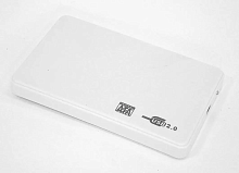 Бокс для жесткого диска 2,5" пластиковый USB 2.0 DM-2508 белый