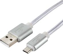 Кабель Cablexpert USB Type-A - MicroUSB CC-U-APUSB01S-1.8M (1.8 м, серебристый)