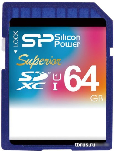 Карта памяти Silicon-Power SDXC Superior UHS-1 (Class 10) 64 GB (SP064GBSDXCU1V10) фото 3