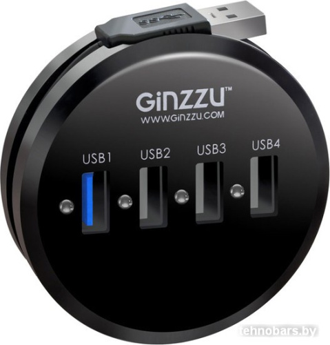 USB-хаб Ginzzu GR-314UB фото 3