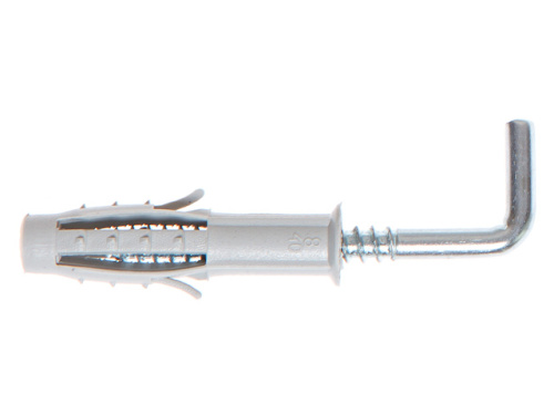 Дюбель с Г-образным крючком 6х35 мм (4 шт в зип-локе) STARFIX SMZ1-91282-4