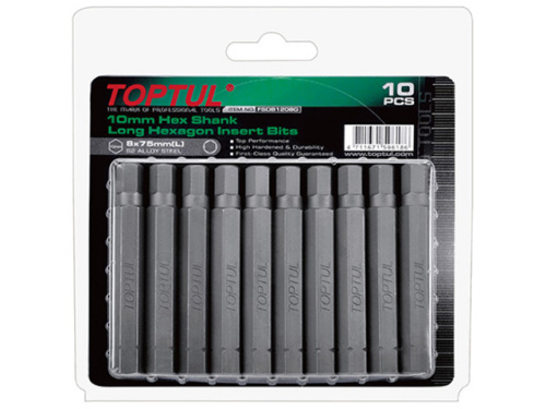 Набор бит Toptul FSDB1210G (10 предметов)