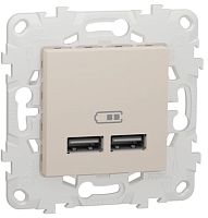 Розетка USB Schneider Electric NU541844 (Бежевый)