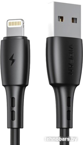 Кабель Vipfan X05 USB Type-A - Lightning (1 м, черный) фото 3