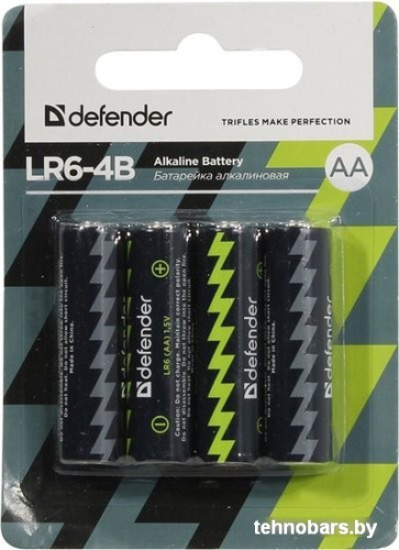 Батарейки Defender AA 4 шт [56012] фото 3
