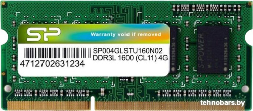 Оперативная память Silicon-Power 4GB DDR3 SO-DIMM PC3-12800 SP004GLSTU160N02 фото 3