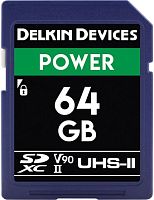 Карта памяти Delkin Devices SDXC Power UHS-II 64GB