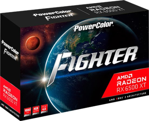 Видеокарта PowerColor Fighter Radeon RX 6500 XT 4GB GDDR6 AXRX 6500 XT 4GBD6-DH/OC фото 7
