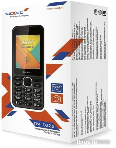 Мобильный телефон TeXet TM-D326 (черный) фото 6
