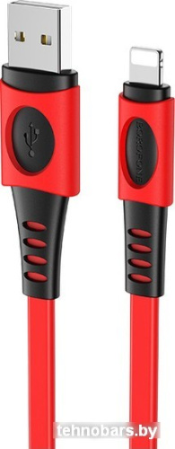 Кабель Borofone BX35 USB Type A - Lightning (1 м, красный) фото 3