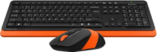 Клавиатура + мышь A4Tech Fstyler FG1010 (черный/оранжевый) фото 4