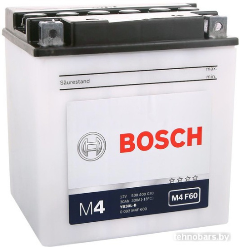 Мотоциклетный аккумулятор Bosch M4 YB30L-B 530 400 030 (30 А·ч) фото 3