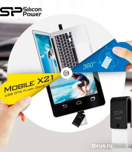 USB Flash Silicon-Power Mobile X21 32GB (SP032GBUF2X21V1K) фото 7
