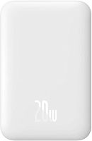 Внешний аккумулятор Baseus Magnetic Wireless PPCX020002 6000mAh (белый)