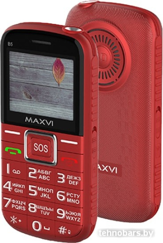 Мобильный телефон Maxvi B5 (красный) фото 3
