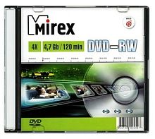 DVD+RW диск Mirex 4.7Gb 4x Mirex slim UL130032A4S