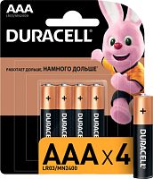 Батарейка DURACELL AAA LR03/MN2400 4 шт. LR03-4BL