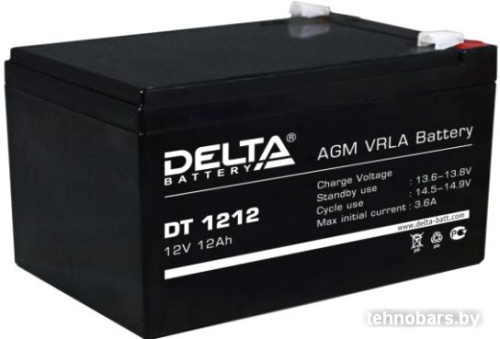 Аккумулятор для ИБП Delta DT 1212 (12В/12 А·ч) фото 3