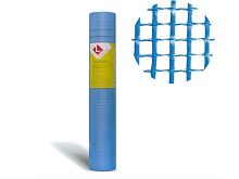 Стеклосетка штукатурная 5х5, 1мх50м, 160, синяя, PROFESSIONAL (разрывная нагрузка 1700Н/м2) (LIHTAR) (4814273000478)