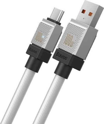 Кабель Baseus CoolPlay Series USB Type-A - USB Type-C (2 м, белый) фото 4