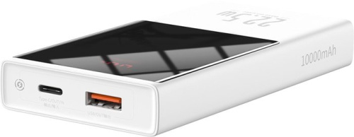 Портативное зарядное устройство Baseus Super Mini Digital Display PPMN-A02 10000mAh (белый) фото 4