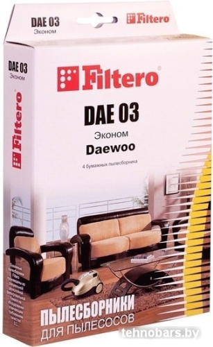 Комплект одноразовых мешков Filtero DAE 03 Эконом (4 шт) фото 3