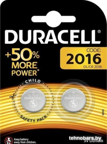 Аккумуляторы DURACELL 2016 2 шт. фото 3