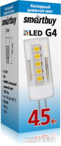 Светодиодная лампа SmartBuy G4 4.5 Вт 4000 К SBL-G4 4_5-64K фото 4