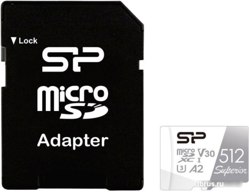 Карта памяти Silicon-Power Superior microSDXC SP512GBSTXDA2V20SP 512GB (с адаптером) фото 3