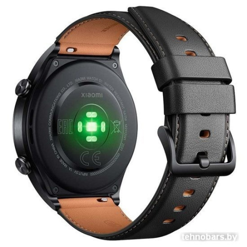 Умные часы Xiaomi Watch S1 (черный/черно-коричневый, международная версия) фото 4