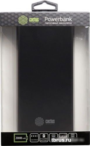 Внешний аккумулятор CACTUS CS-PBFSIT-20000 (черный) фото 6