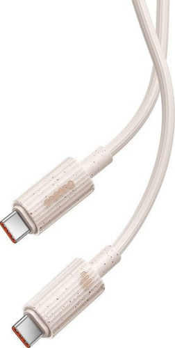 Кабель Baseus Habitat Series Fast Charging Cable 100W USB Type-C - USB Type-C (1 м, бежевый) фото 5