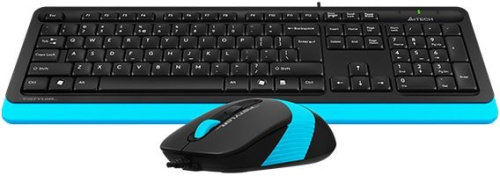 Клавиатура + мышь A4Tech Fstyler F1010 (черный/синий) фото 4
