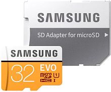 Карта памяти Samsung Evo microSDHC (Class 10) UHS-I 32GB (с адаптером)