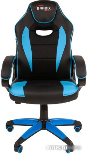 Кресло Brabix GM-162 (черный/голубой) фото 6