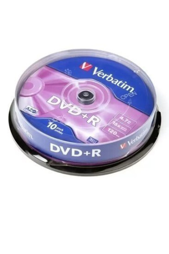 DVD-R диск Verbatim 4.7Gb 16x Verbatim DLP Matt Silver по 10 шт. CakeBox 043498 фото 4