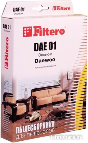 Комплект одноразовых мешков Filtero DAE 01 Эконом (4 шт) фото 3