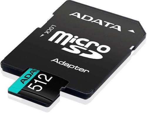 Карта памяти A-Data Premier Pro AUSDX512GUI3V30SA2-RA1 microSDXC 512GB (с адаптером) фото 5