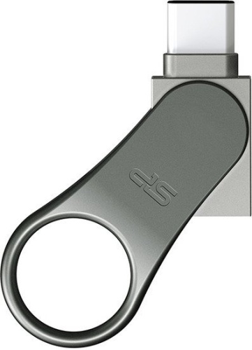 USB Flash Silicon-Power Mobile 80 Gray 64GB (SP064GBUC3C80V1S) фото 4