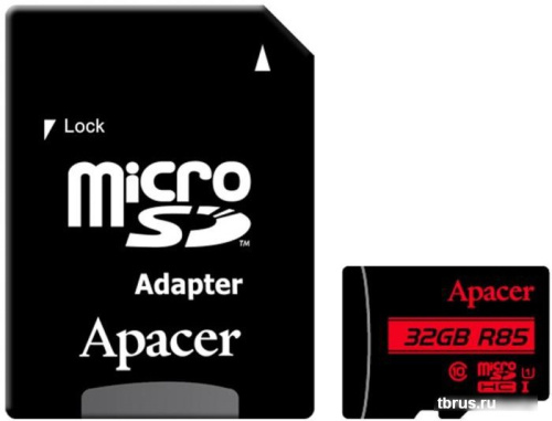 Карта памяти Apacer microSDHC AP32GMCSH10U5-R 32GB (с адаптером) фото 3