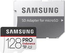 Карта памяти Samsung PRO Endurance microSDXC 128GB + адаптер