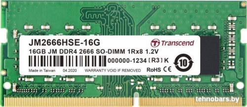 Оперативная память Transcend JetRam 16GB DDR4 SODIMM PC4-21300 JM2666HSE-16G фото 3