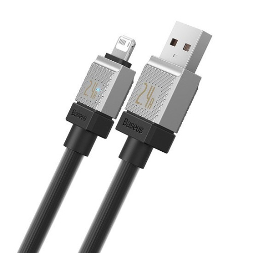 Кабель Baseus CoolPlay Series Fast Charging Cable 2.4A USB Type-A - Lightning (2 м, черный) фото 4