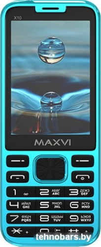 Мобильный телефон Maxvi X10 (голубой) фото 5